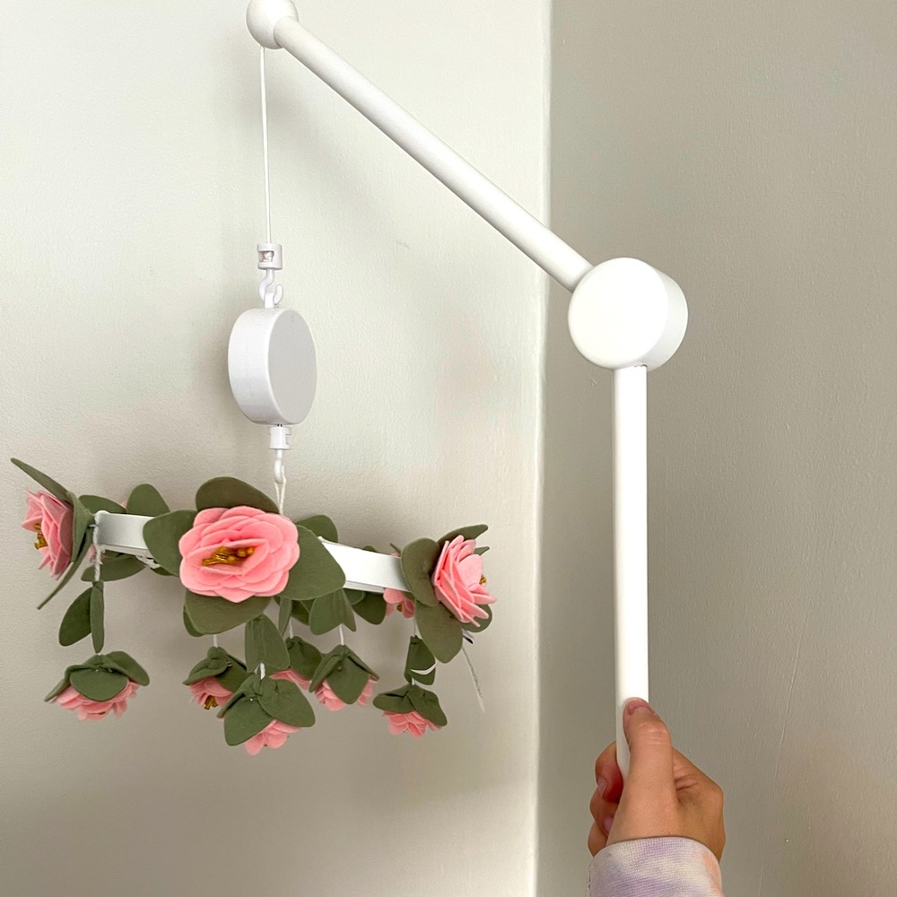 Pottery Barn Kids Floral Mobile - Pink and Green